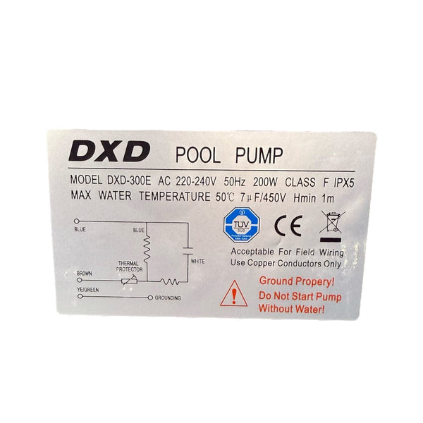 DXD300E 0.5HP Circulation Pump